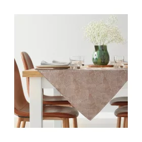   Isla banánlevél mintás jacquard asztalterítő Sötét bézs 85x85 cm