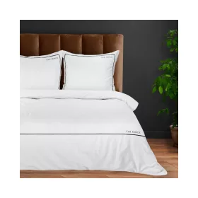   Eva09b Eva Minge mako-szatén ágyneműhuzat hímzett logóval Fehér 160x200 cm - 70x80 cm 2db