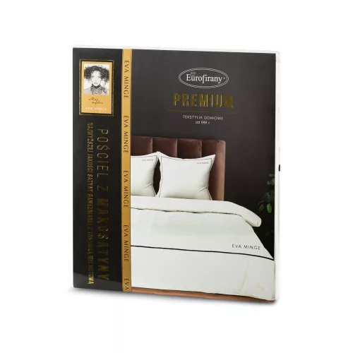 Eva10b Eva Minge mako-szatén ágyneműhuzat hímzett logóval Fehér 160x200 cm - 70x80 cm 2db
