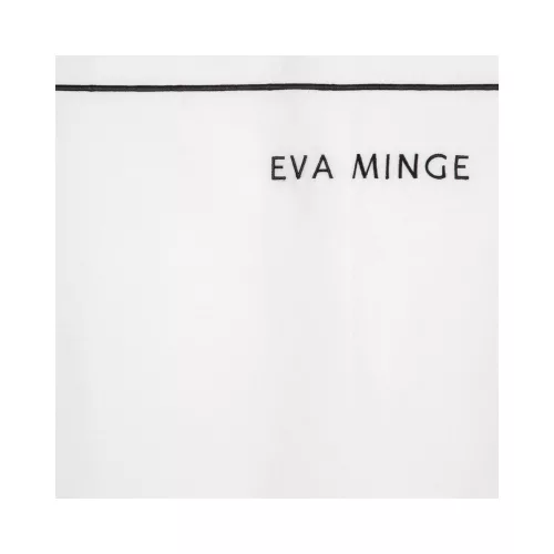 Eva10b Eva Minge mako-szatén ágyneműhuzat hímzett logóval Fehér 160x200 cm - 70x80 cm 2db