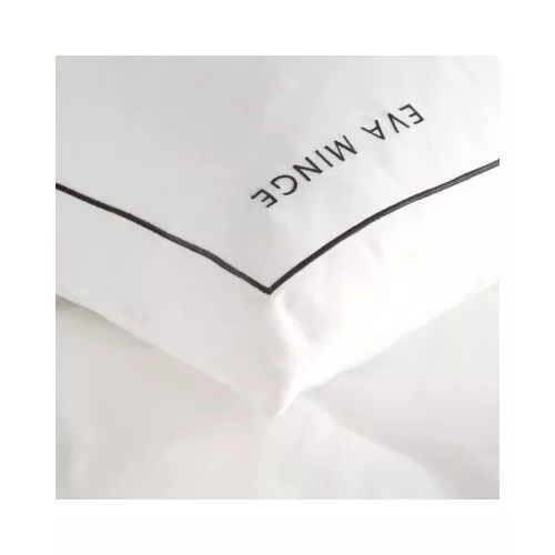 Eva10b Eva Minge mako-szatén ágyneműhuzat hímzett logóval Fehér 160x200 cm - 70x80 cm 2db