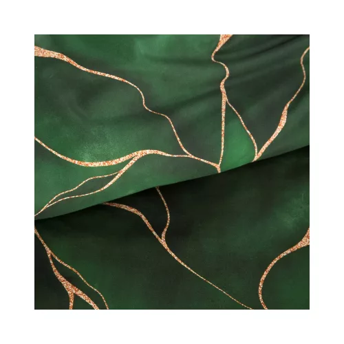 Márvány mintás pamut-szatén ágyneműhuzat díszdobozban Zöld 160x200 cm - 70x80 cm 2db