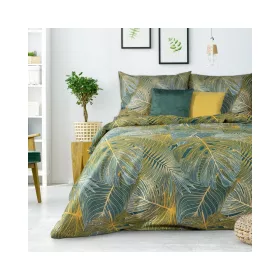   Melania, pamut-szatén ágyneműhuzat Zöld 220x200 cm - 70x80 cm 2db