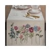 Gobelin asztali futó nyári virágok motívumával Natúr 50x110 cm