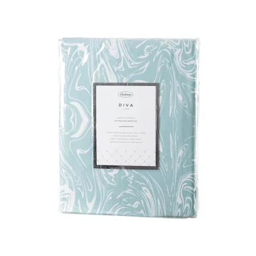 Diva18 pamut-szatén ágyneműhuzat Menta 220x200 cm - 70x80 cm 2db