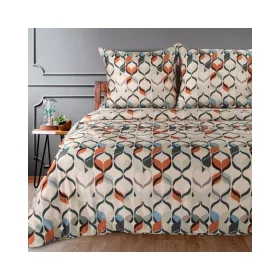   Diva19 pamut-szatén ágyneműhuzat Krémszín 220x200 cm - 70x80 cm 2db