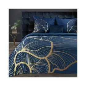   Premium4 pamut-szatén ágyneműhuzat Sötétkék 160x200 cm - 70x80 cm 2db