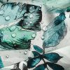 Garden2 vízálló mintás kerti függöny elkötővel Fehér 155x200 cm