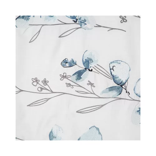 11b hímzett pamut-szatén ágyneműhuzat Fehér 220x200 cm - 70x80 cm 2db