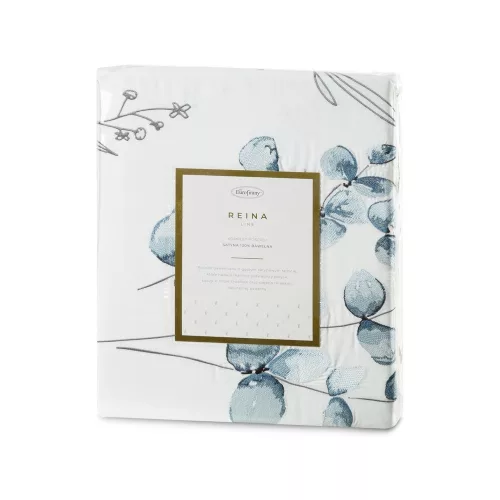 Reina23 fodrokkal díszített pamut-szatén ágyneműhuzat Fehér 220x200 cm - 70x80 cm 2db