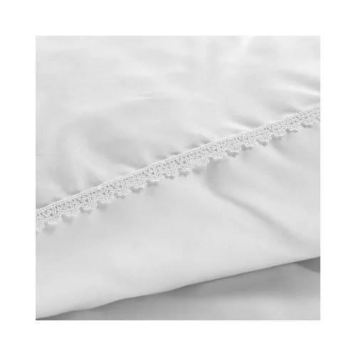 Diva20a pamut-szatén ágyneműhuzat Fehér 160x200 cm - 70x80 cm 2db