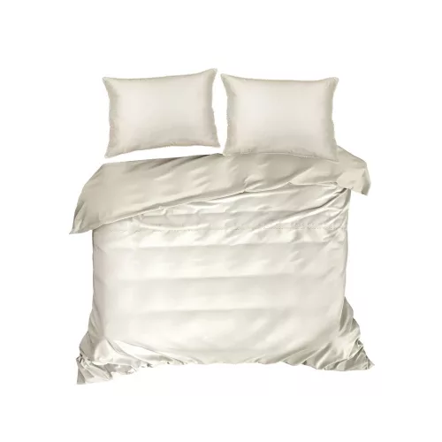 Diva20b pamut-szatén ágyneműhuzat Krémszín 160x200 cm - 70x80 cm 2db