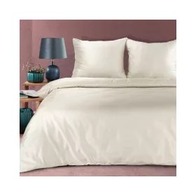   Diva20b pamut-szatén ágyneműhuzat Krémszín 220x200 cm - 70x80 cm 2db
