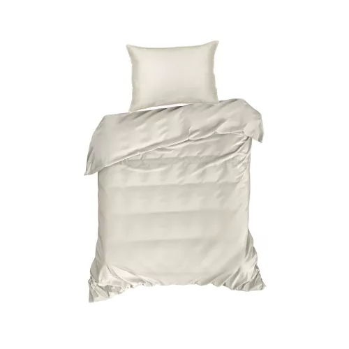 Diva20b pamut-szatén ágyneműhuzat Krémszín 220x200 cm - 70x80 cm 2db