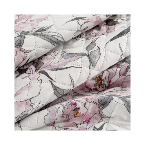 Flower mikroszálas ágytakaró Fehér 170x210 cm