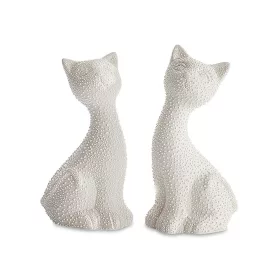 Riso2 kerámia cica figurák Krémszín 9x7x18 cm