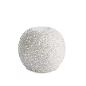 Riso2 kerámia gyertyatartó Krémszín 9x9x8 cm