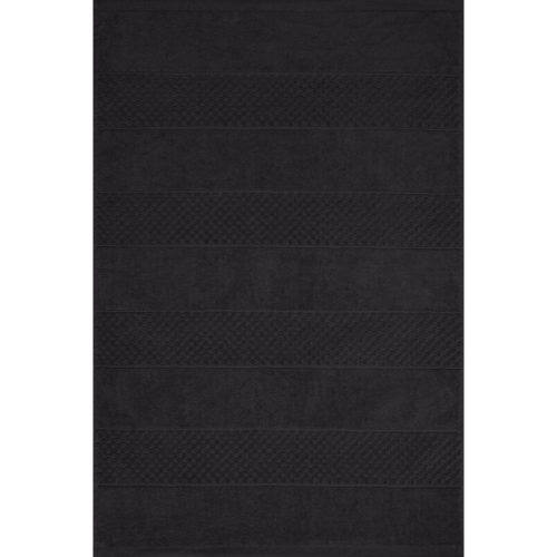 Jessi pamut fürdőszoba szőnyeg Fekete 60x90 cm
