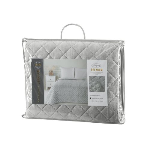 Blink bársony ágytakaró Ezüst 170x210 cm