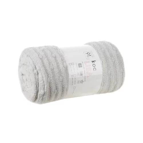 Lisa puha plüss karosszék takaró Ezüst 70x160 cm