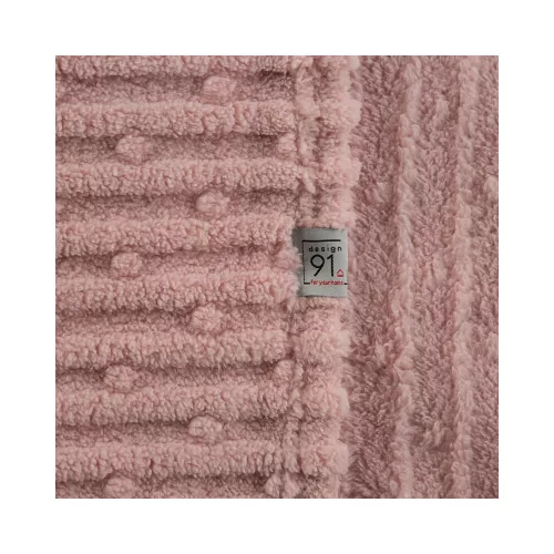 Lisa puha plüss karosszék takaró Púder rózsaszín 70x160 cm