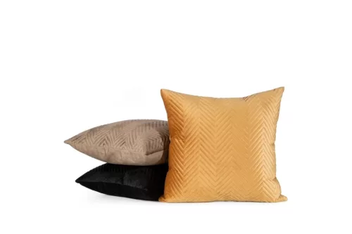 Sofia bársony párnahuzat Mustársárga 45x45 cm