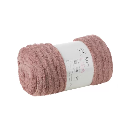 Lisa puha plüss takaró Púder rózsaszín 130x170 cm