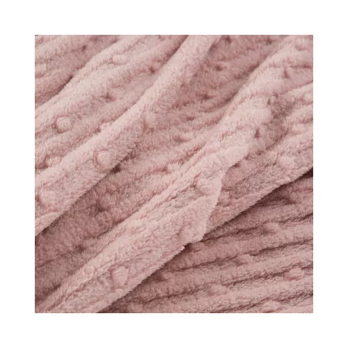 Lisa puha plüss takaró Púder rózsaszín 130x170 cm