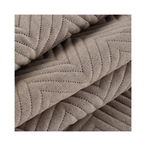 Len3 vászon szerkezetű préselt mintás ágytakaró Bézs 170x210 cm