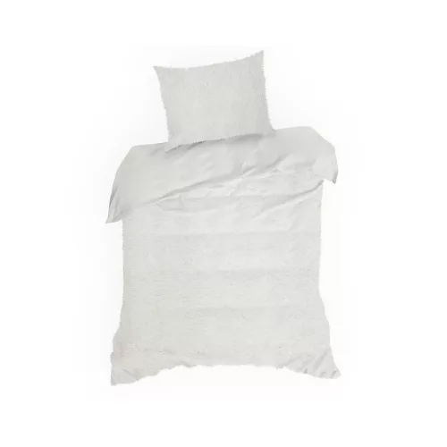 Tiffany meleg és puha szőrme hatású ágyneműhuzat Krémszín 220x200 cm - 70x80 cm 2db