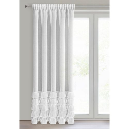 Dani fodros fényáteresztő függöny Fehér 140x270 cm