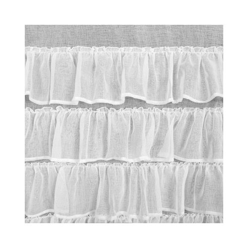 Dani fodros fényáteresztő függöny Fehér 140x270 cm