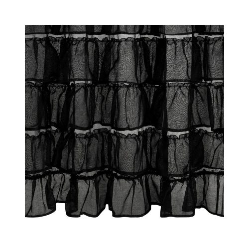 Dani fodros fényáteresztő függöny Fekete 140x270 cm