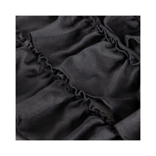 Dani fodros fényáteresztő függöny Fekete 140x270 cm