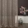 Amanda hálós szerkezetű fényáteresztő függöny Bézs 140x250 cm