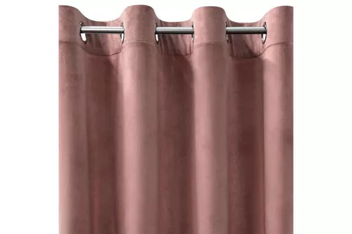 Rosa bársony sötétítő függöny Sötét rózsaszín 140x250 cm