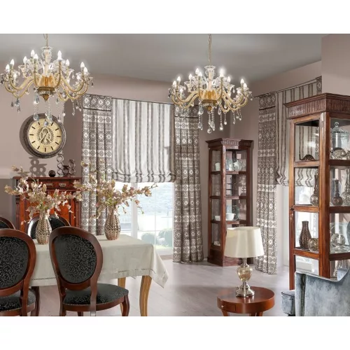 Glitter fali lámpa króm/kristály 38x22x34 cm