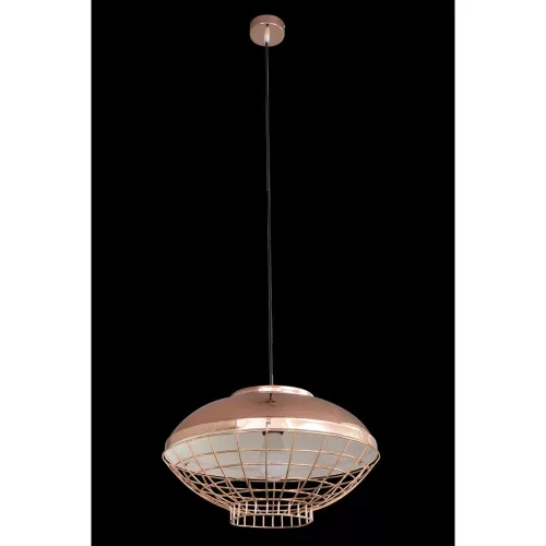 Lucy csillár fém búrával Réz 39x39x11 cm