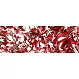 RED CRYSTAL öntapadós konyhai poszter, 180x60 cm