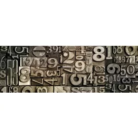 TYPESET öntapadós konyhai poszter, 180x60 cm