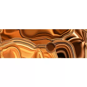 LIQUID CHROME BRONZE öntapadós konyhai poszter, 180x60 cm