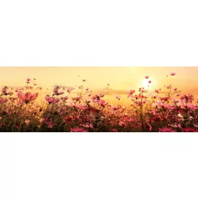 FLOWER FIELD öntapadós konyhai poszter, 180x60 cm