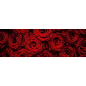 BEAUTIFUL RED ROSES öntapadós konyhai poszter, 180x60 cm