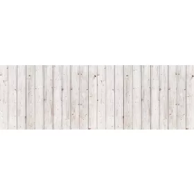 OLD WHITE WOODEN WALL öntapadós konyhai poszter, 180x60 cm