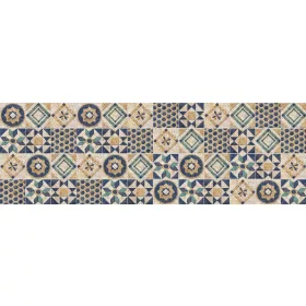 ABSTRACT BLUE TILES öntapadós konyhai poszter, 180x60 cm