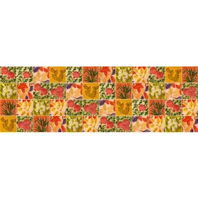 PAINTED TILES öntapadós konyhai poszter, 180x60 cm