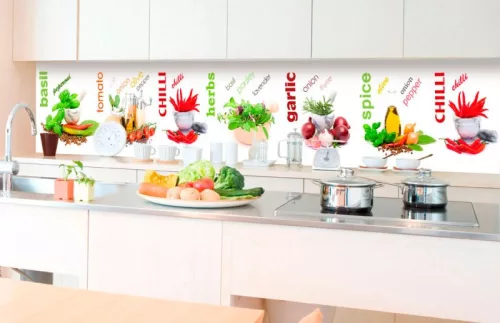 SPICE öntapadós konyhai poszter, 350x60 cm