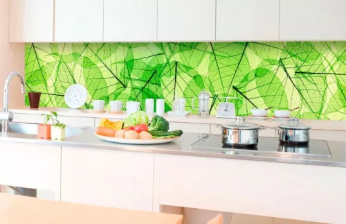 LEAF VEINS öntapadós konyhai poszter, 350x60 cm