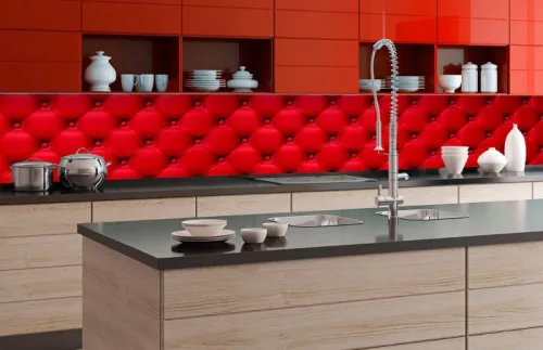 CHESTERFIELD öntapadós konyhai poszter, 350x60 cm