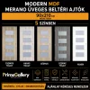 Modern Merano MDF üveges beltéri ajtók 5 színben – PrimeGallery